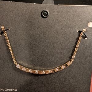 Gold Cubic Zirconia Nackles